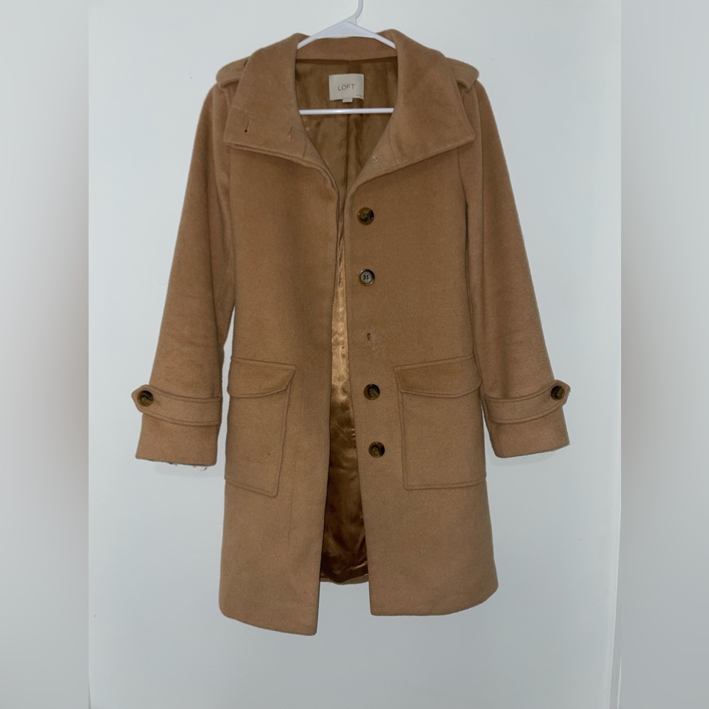 Size XS Camel Colored Trench Coat